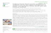 Cover Story Evidence-based clinical practice guideline on ... Evidence Based practice on antibiotic use...with or without SAP, PN-SAP, and pulp necrosis and localized acute apical
