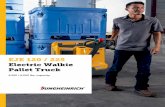 EJE 120 / 225 Electric Walkie Pallet Truck · The EJE 120 / 225 uses Jungheinrich 3-phase AC motor and controller technology. The synchronized components provide fast, easy acceleration