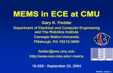 MEMS in ECE at CMUusers.ece.cmu.edu/~jzhu/class/18200/F04/Lecture04_Fedder... · 2006-07-21 · MEMS in ECE at CMU Gary K. Fedder Department of Electrical and Computer Engineering