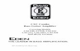 CXC Combo Bass Guitar Amplifier - zZoundscachepe.zzounds.com/media/CXCcomboManual07192005... · CXC Combo Bass Guitar Amplifier Covering Models CXC110, CC210, CXC112 ... The new automatic