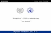 Sensitivity of LOFAR antenna elements - INAF · Chalmers University of Technology Tobia D. Carozzi Sensitivity of LOFAR antenna elements Magnetism KSP, Sardinia, 2013-05-13