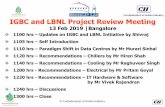 IGBC and LBNL Project Review Meeting DC Rating System_Gen... · IGBC and LBNL Project Review Meeting 13 Feb 2019 |Bangalore 1100 hrs –Updates on IGBC and LBNL Initiative by Shivraj