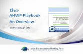 AHWP Playbook Synopsis of AHWP An Overview Playbook · Regulatory model outlined in the AHWP Playbook is built on the foundation of the GHTF guidance documents and works towards the