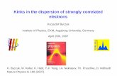 Kinks in the dispersion of strongly correlated electronsbyczuk/wyklad_200407_landscape.pdfKinks in the dispersion of strongly correlated electrons Krzysztof Byczuk Institute of Physics,