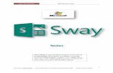 Notes - SeniorNet · Senior Net Warkworth Microsoft Sway Notes 5 SeniorNet Warkworth Microsoft Sway Symposium Notes May 2018 Author Brian Oakes • The centre section of the screen