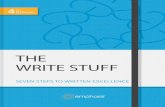 THE WRITE STUFF - Emphasisguide. And so The Write Stuff was born. Back then, we never dreamt just how popular it would become. It’s now in its fourth reprint and some 40,000 copies
