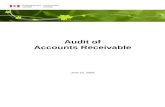 Audit Report Template.dot€¦  · Web viewAudit of . Accounts Receivable. June 22, 2009 Audit Key Steps. Planning completed August 2008 Field work completed February 2009 Draft