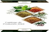 Catálogo de Productos 2019kingfarmers.com/wp-content/uploads/2017/10/CATALOGO...Spices, Herbs, Superfood and much more.. 7 AZAHARES ABEDUL ACEITE COCO AGUACATE HOJA AGUAYMATO AJENJO