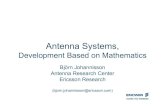 Antenna Systems, - Chalmers...Ericsson research areas Broadband and transport networks SW research Service layer technologies Multimedia technologies IP networks Wireless access networks