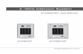 2 -Wire Intercom System - Sambo Hellas 2EASY ...sambo.gr/product/manual/bus 2 wire /dt596_kp_2.pdf-3-DT596F/KP Mounting 1 90mm 174mm 52mm 2 3 4 Drill a hole in the wall to match the