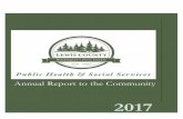 Annual Report to the Community - Lewis County WA · Lewis County Public Health & Social Services 2017 Annual Report P a g e | 1 MESSAGE FROM THE LEADERSHIP TEAM Local Public Health