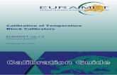 Calibration of Temperature Block Calibrators · Calibration of Temperature Block Calibrators EURAMET cg-13 Version 2.0 (03/2011) Previously EA-10/13 European Association of National