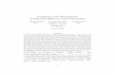Consistency and Heterogeneity of Individual Behavior under …kariv/CFGK_III.pdf · 2007-04-10 · Consistency and Heterogeneity of Individual Behavior under Uncertainty ∗ Syngjoo