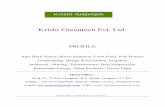 Krishi Greentech Pvt. Ltd. - Profile.pdfKrishi Greentech Company of USA, in field of Dust Suppression with WLP S.r.l. of Italy & in field of Solar Products / Systems Photon Energy