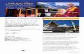 LAWUDO TREK 2019 ITINERARY1 Lawudo-Trek.org Welcome to our Himalayan adventure! LAWUDO We’re so pleased to be able to offer this opportunity to retreat at the holy cave of Lama Zopa