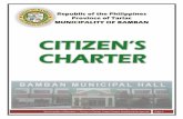 Municipality Municipality of amban l itizen’s harter l ...bambantarlac.gov.ph/wp-content/uploads/BAMBAN-CITIZENS-CHARTER.pdftransaction and make known these standards to the clients/citizens.
