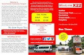 Welcome to MiniLinkNew MiniLink X22 Connecting Halifax and Keighley every Saturday, welcome to the new fast shuttle service from South Pennine Community Transport. X22 provides the