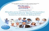 Medicare Quarterly Provider Compliance Newsletter · 2019-09-13 · Medicare Quarterly Provider Compliance Newsletter–Volume 3, Issue 4–July 2013. III. Introduction. The Medicare