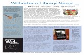 Wilbraham Library Newswilbrahamlibrary.org/ckfinder/userfiles/files/Summer2018(1).pdfwitches and wizards show, a movie and a Harry Potter birthday party. There's a ukulele workshop
