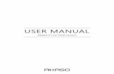 USER MANUAL - akaso.net · the dash cam. The built-in battery is not recommended as a normal use of power supply to the dash cam, in order to avoid the battery no power when parking,