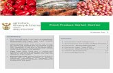 Fresh Produce Market Monitor...Fresh Produce Market Monitor Volume No. 3 2015 Summary This issue will focus on performance, experiences and developments at the Johannesburg, Bloemfontein