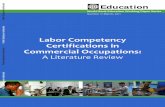 Labor Competency Certifications in Commercial Occupationsdocuments.worldbank.org/curated/en/123631468149107068/... · 2016-07-10 · Labor Competency Certifications in Commercial