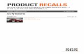 PRODUCT RECALLS - SGS S.A. · could lead to loss of control of the vehicle which could lead to an accident. Voluntary measures: Recall of the product from end users AUSTRALIA Kawasaki