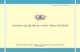 Code of Ethics for the IAADof Ethics, which are Standards with Ethical Significance for auditors in the public sector. While the INTOSAI Code of Ethics is intended to constitute a