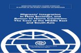 Migrants’ Integration in Host Societies, and Return to ... · movements. The long presence of refugees and migrants has led to the birth of a new generation of migrants in the host