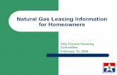HSG Natural Gas Leasing 021908 - Dallas · 2015-01-20 · 13 Drilling Activity zInformation will include: – Applications for Specific Use Permits zWill include any scheduled public