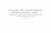 Georgia Tax Expenditure Report for FY 2017 2017...the normal or reference tax base. Even at the federal level, the list of tax expenditure items included by the Administration differs