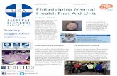 Philadelphia Mental Health First Aid Unit - DBHIDSdbhids.org/wp-content/uploads/2015/05/MHFA-Newsletter... · 2018-10-05 · FAIRWELL TO JEN Philadelphia Mental Health First Aid Unit