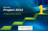 Microsoft Project 2013 · 2015-02-07 · Proyecto Paso a Paso Ejercicio 1 •Configuraciones básicas del proyecto “Paso a Paso”. •Declarar lista de actividades: •Tareas,
