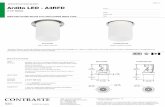 Ultra-Thin Profile Round Trim with Frosted Glass Tube · Lumileds Luxeon CoB 1205 GEN3 for Narrow Flood and Flood beams. Lumileds Luxeon CoB 1203 GEN3 for Spot beam. L70 @ 50,000