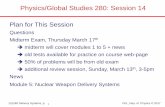 Plan for This Session - University of Illinois at Urbana ...Plan for This Session. Questions. Midterm Exam, Thursday March 17. th midterm will cover modules 1 to 5 + news old tests