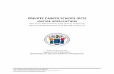 PRIVATE CAREER SCHOOL (PCS) INITIAL APPLICATION Application Packet.pdfALL FORMS MAY BE DUPLICATED AS NEEDED New Jersey Departments of Education & Labor and Workforce Development Private