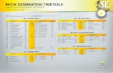 MOCK EXAMINATION TIMETABLE SE - Namcol College EXAMINATION TIME TABLE... · 2019-04-24 · MOCK EXAMINATION TIMETABLE NAMIBIA SENIOR SECONDARY CERTIFICATE – JULY/AUGUST 2019 “TAKING