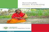 Sustainable Home Gardening - World Vegetable Center · 2016-11-09 · AVRDC-The World Vegetable Center provides training programmes as a part of many of its project activities in