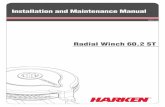 Radial Winch 60.2 ST · 2018-07-27 · Radial Winch 60.2 ST 6 Installation and Maintenance Manual Follow steps below only to install the winch using hexagonal headed bolts 8. Slide