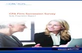 CPA Firm Succession SurveyThis report summarizes selected results of the 2016 PCPS Succession Survey, a joint project between PCPS and Succession Institute LLC. The purpose of this