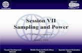 Session VII Sampling and Power - World Bankpubdocs.worldbank.org/en/601911526315101670/Sampling... · assuming simple random sampling. (see first part of the presentation) Step 2: