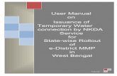User Manual on Temporary Water connection by …...User Manual On Issuance of Temporary Water connection by NKDA Service For State-wise Roll Out of e-District MMP in West Bengal Prepared