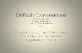Difficult Conversations - NACADAapps.nacada.ksu.edu/conferences/ProposalsPHP/uploads/...Difficult Conversations Corban Sanchez Academic Advisor NACADA Conference 2011 Douglas Stone,