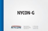 NYCON-G · 2019-12-06 · during or after batching of the ingredients and mixed at high speed for a minimum of five minutes. Additional mixing does not adversely affect the distribution