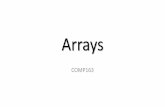 Arrays - NCATwilliams.comp.ncat.edu/COMP163/Arrays.pdf · 2020-01-03 · Lots of Data •Sometimes programs need to deal with lots of data •A program that manages a list of the