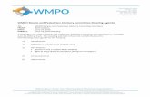 WMPO Bicycle and Pedestrian Advisory Committee Meeting Agenda · PDF file WMPO Bicycle and Pedestrian Advisory Committee Meeting Agenda ... bike rack designs, placement, locations;