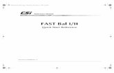 FAST Bal I/II Book · Reference Manual FAST Bal I/II Quick Start Reference CSI Part # 97048PB Rev. 4 FAST Bal I/II Book Page i Wednesday, November 17, 1999 3:26 PM