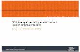 Tilt-up and pre-cast construction · 1. Scope This code of practice applies to the principal safety issues associated with tilt-up and pre-cast construction. It includes basic guidance