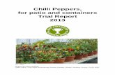Chilli Peppers, for patio and containers Trial Report 2013 Pepper 2013.pdf · Final Report for Trial No. 1941 –Chilli, suitable for patio and containers 2013 7 Index of Plants in