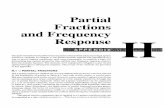 Partial Fractions and Frequency Responsepc-textbook.mcmaster.ca/Marlin-App H.pdf · 2016-07-07 · Partial Fractions and Frequency Response Dynamic models involve differential equations
